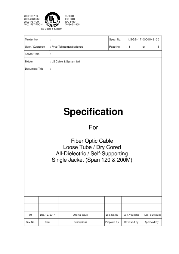 (PDF) Specification For fiber optic Raul Larreta Academia.edu