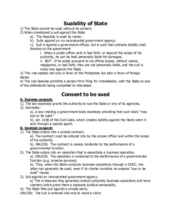 (PDF) Suability of State