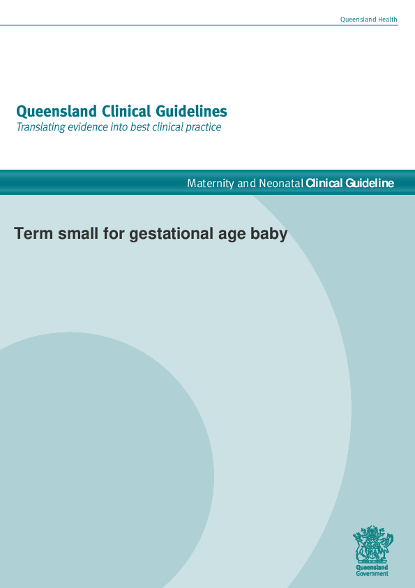 (PDF) Maternity and Neonatal Clinical Guideline Term small for