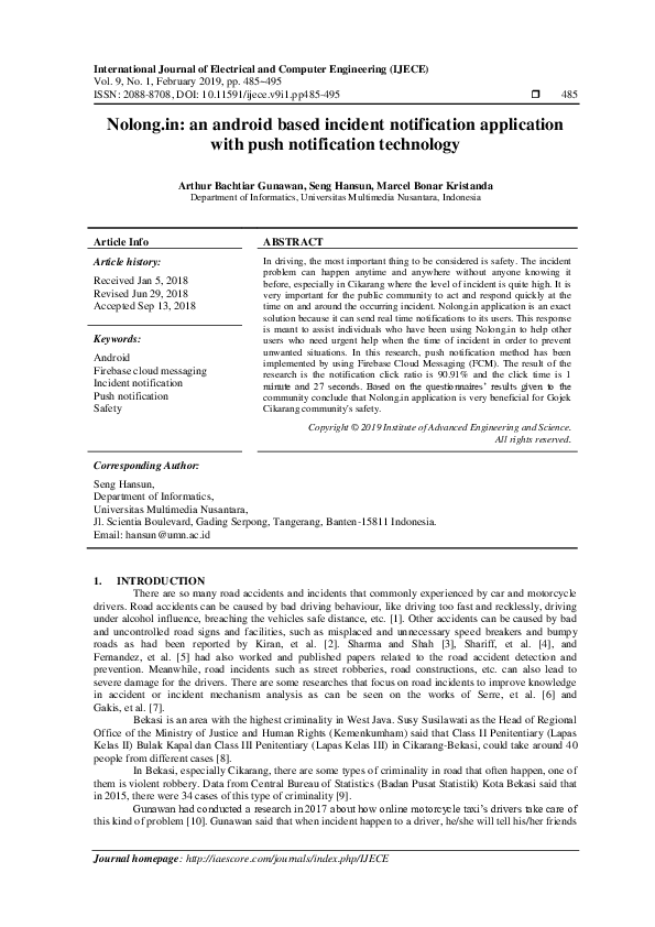(PDF) Nolong.in: an android based incident notification application ...
