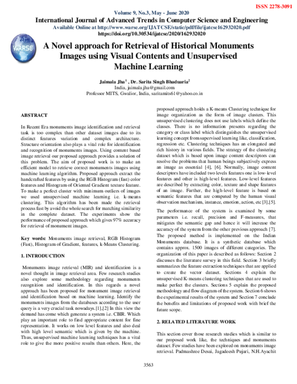 (PDF) A Novel approach for Retrieval of Historical Monuments Images ...