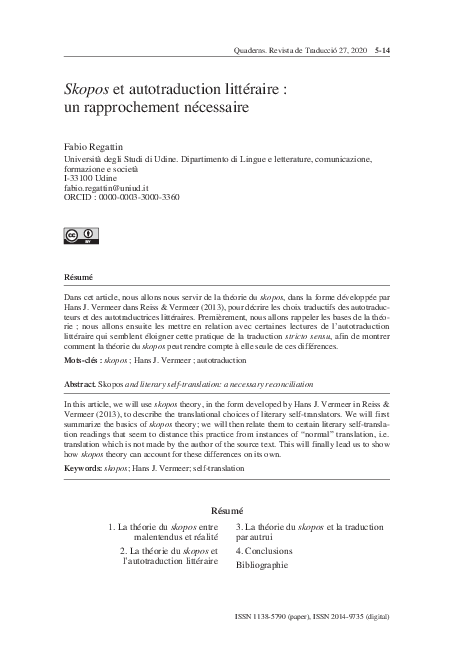 Self Translation Research Papers Academia Edu