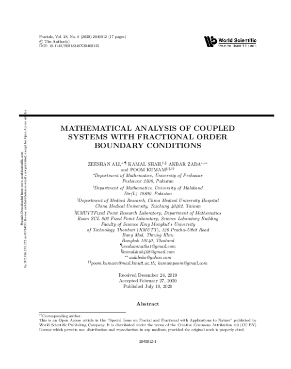 (PDF) Mathematical Analysis of Coupled Systems with Fractional Order ...