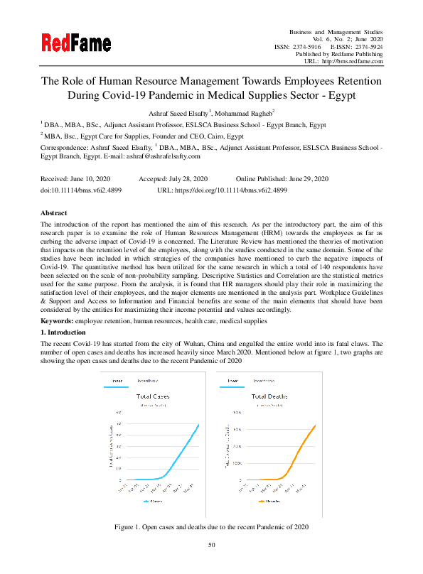 (PDF) The Role of Human Resource Management Towards Employees Retention ...