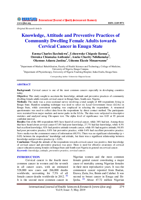 (PDF) Knowledge, Attitude and Preventive Practices of Community ...