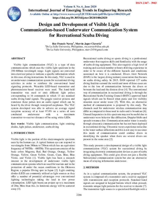 (PDF) Design and Development of Visible Light Communication-based ...