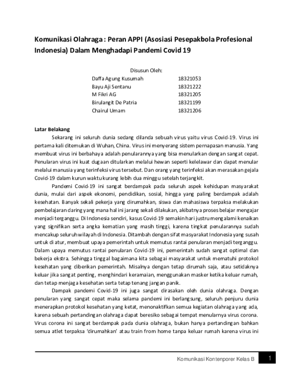 (PDF) Komunikasi Olahraga : Peran APPI (Asosiasi Pesepakbola ...