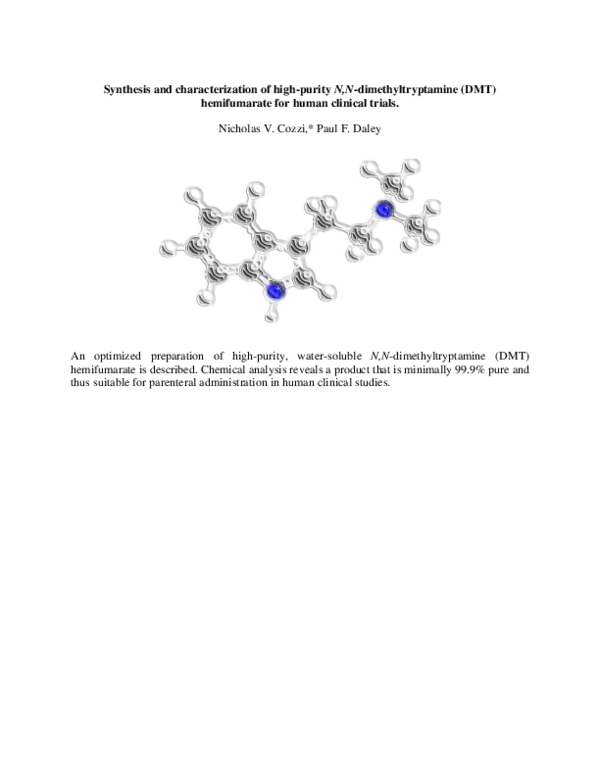 (PDF) Synthesis and characterization of high-purity N,N ...