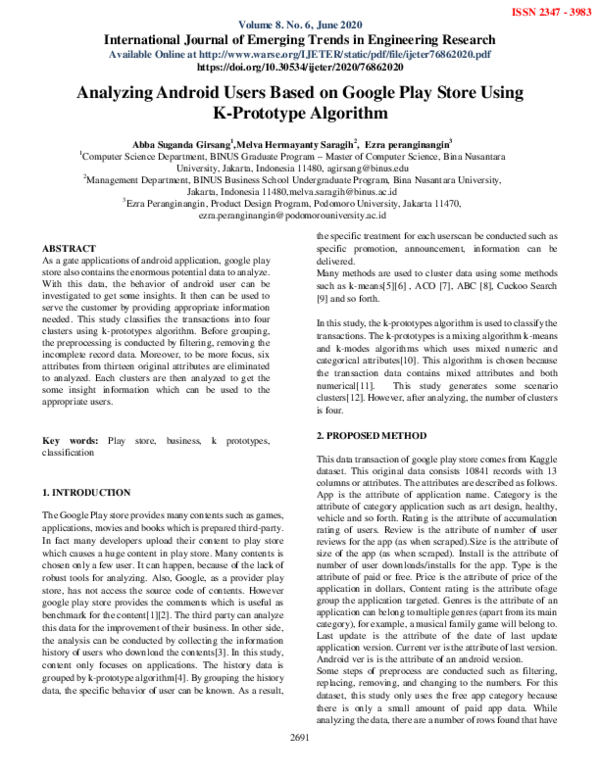 (PDF) Analyzing Android Users Based on Google Play Store Using K ...