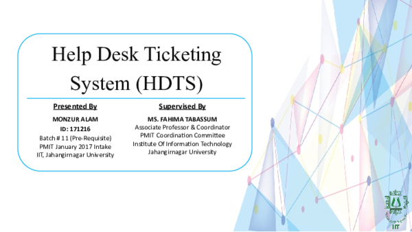 Ppt Helpdesk Ticketing System Project Presentation Ppt Helpdesk Ticketing System Project Presentation
