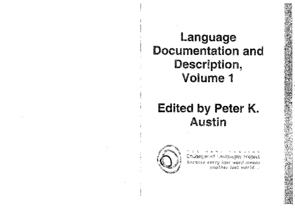 (PDF) Multimedia and documentation of endangered languages
