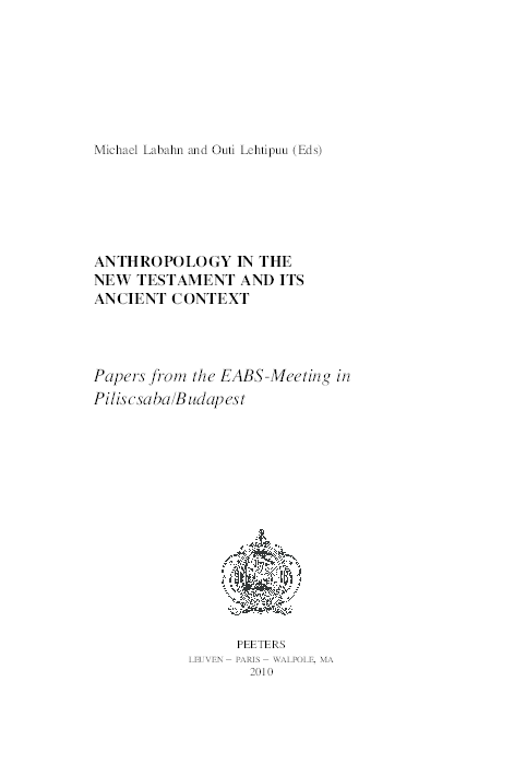 (PDF) Michael Labahn and Outi Lehtipuu (Eds) ANTHROPOLOGY IN THE NEW ...