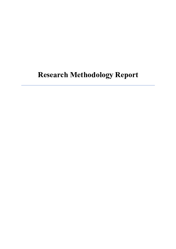 (DOC) Research Methodology Report