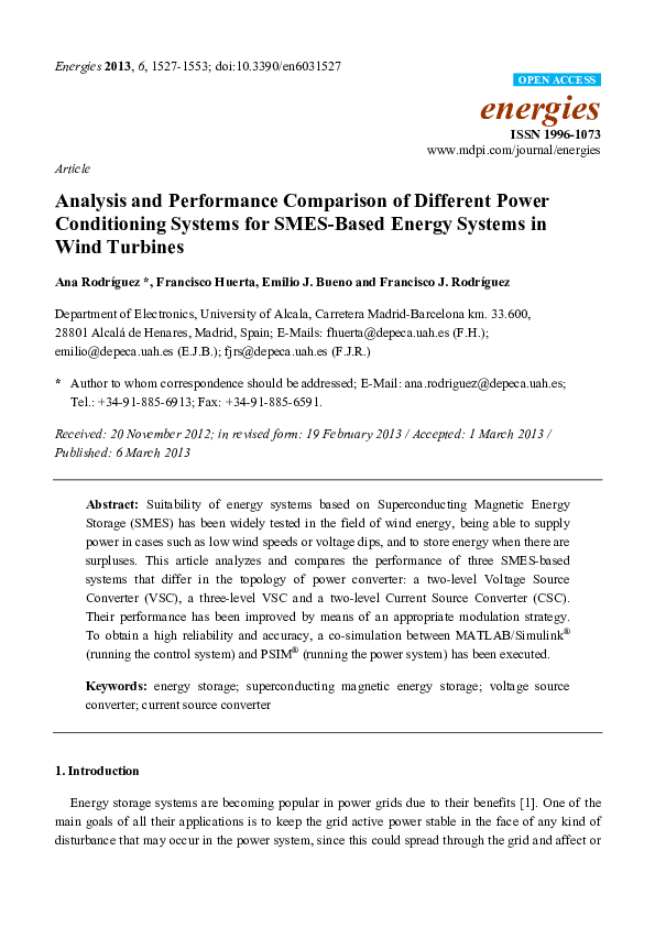 (PDF) Analysis and Performance Comparison of Different Power ...