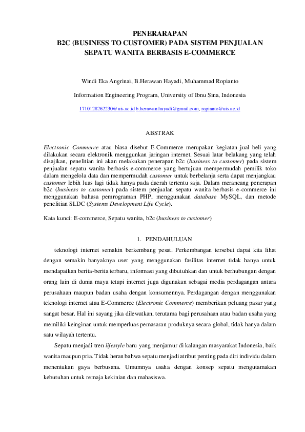 Menerapkan Strategi Business-to-Customer (B2C) yang Efektif pada Sistem Penjualan Online Berbasis E-commerce