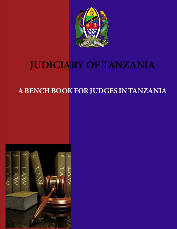 (PDF) A BENCH BOOK FOR JUDGES IN TANZANIA Nathalie Boniphace