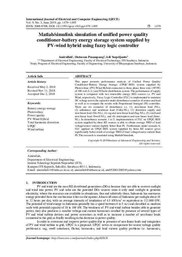 (PDF) Matlab/simulink simulation of unified power quality conditioner ...