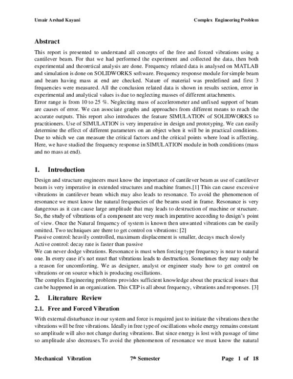 Beam supported at both ends image