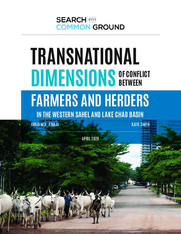 (PDF) IN THE WESTERN SAHEL AND LAKE CHAD BASIN OF CONFLICT BETWEEN ...