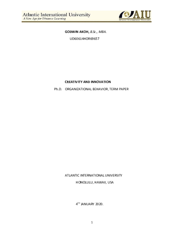 Innovation research examples image