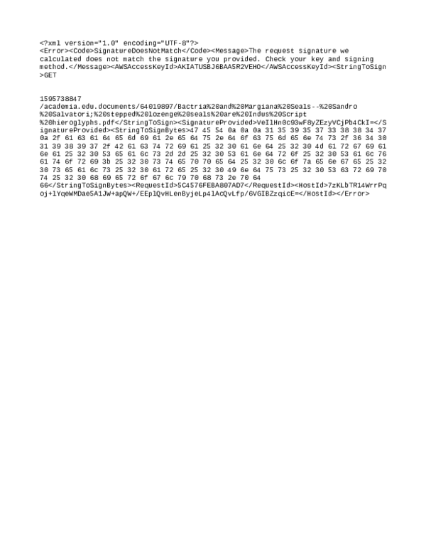 (PDF) Bactria and Margiana Seals-- Sandro Salvatori; stepped lozenge ...