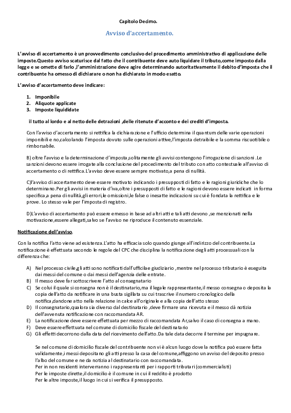 DOC) Avviso di accertamento