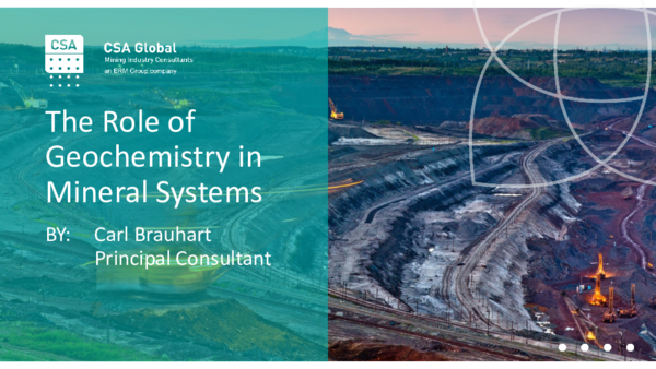 (PDF) The Role of Geochemistry in Mineral Systems