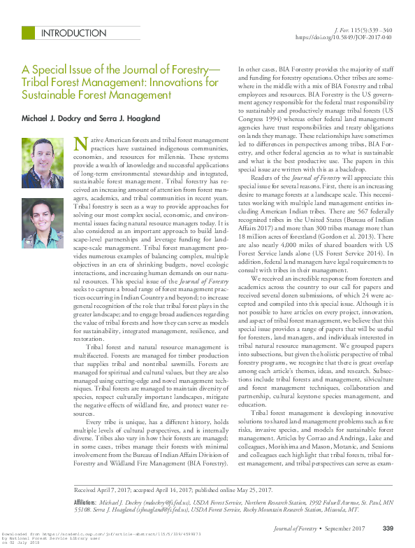 Menominee Sustainable Forestry: World-Renowned Tribal Forest Management Practices