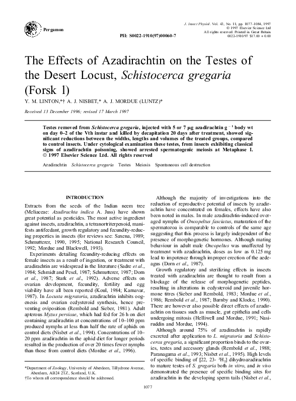(PDF) The effects of azadirachtin on the testes of the desert locust ...