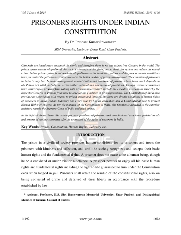 Problems faced by prisoners in india picture