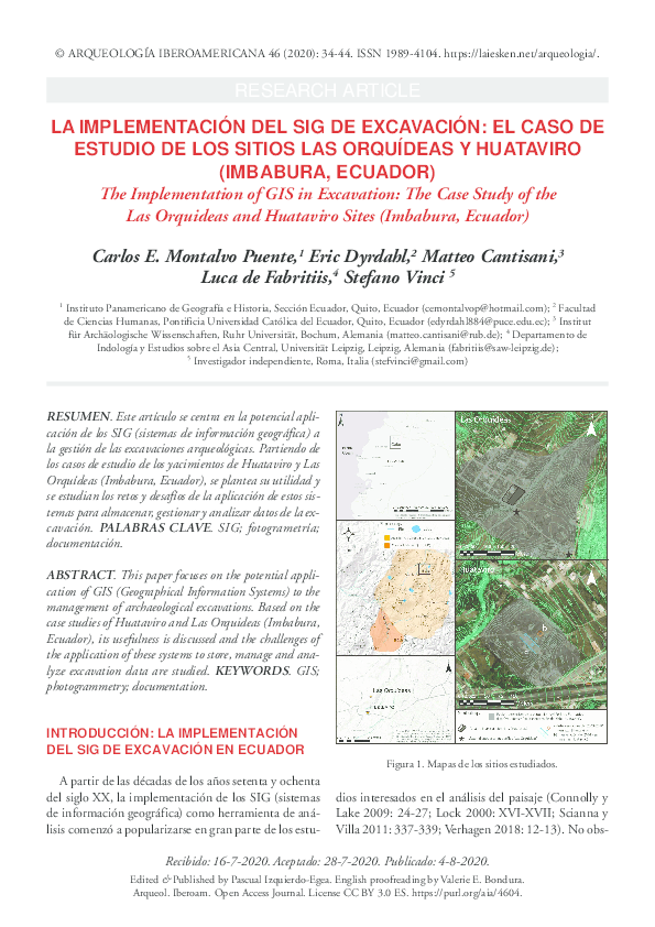  PDF LA IMPLEMENTACI N DEL SIG DE EXCAVACI N EL CASO DE ESTUDIO DE 