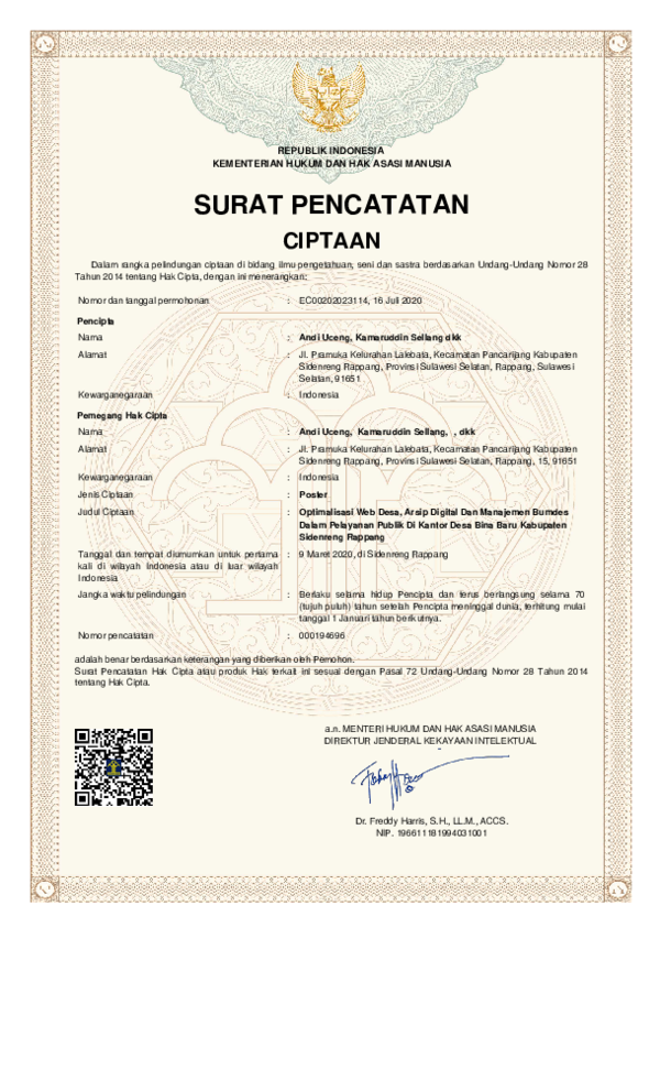 Penerapan Sistem Manajemen Arsip Digital untuk Meningkatkan Efisiensi Administrasi Desa Panimbang