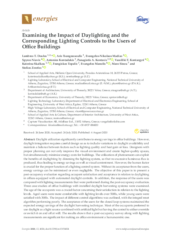 (PDF) Examining the Impact of Daylighting and the Corresponding ...