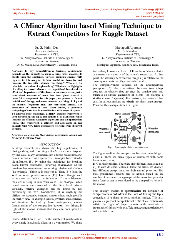 (PDF) IJERT-A CMiner Algorithm based Mining Technique to Extract ...