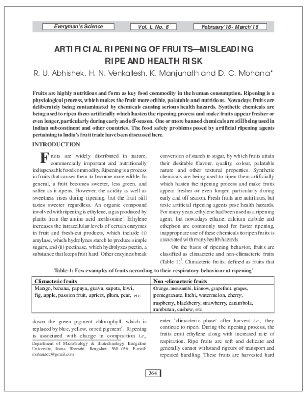Artificial ripening of fruits ppt picture