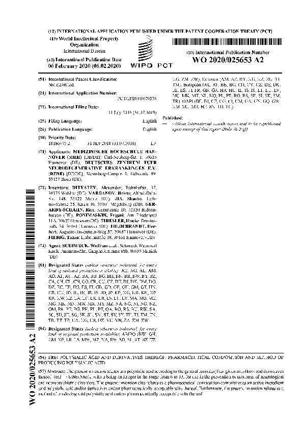 Pdf Psa Patent Woa Alexander Dityatev Academia Edu