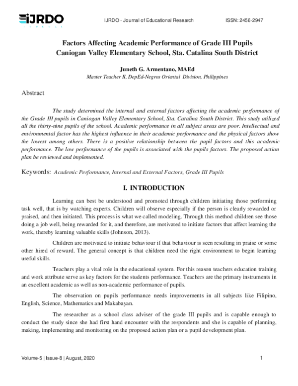 Internal And External Factors Research Papers Academia Edu