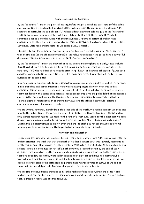 (PDF) Connections and the Committal