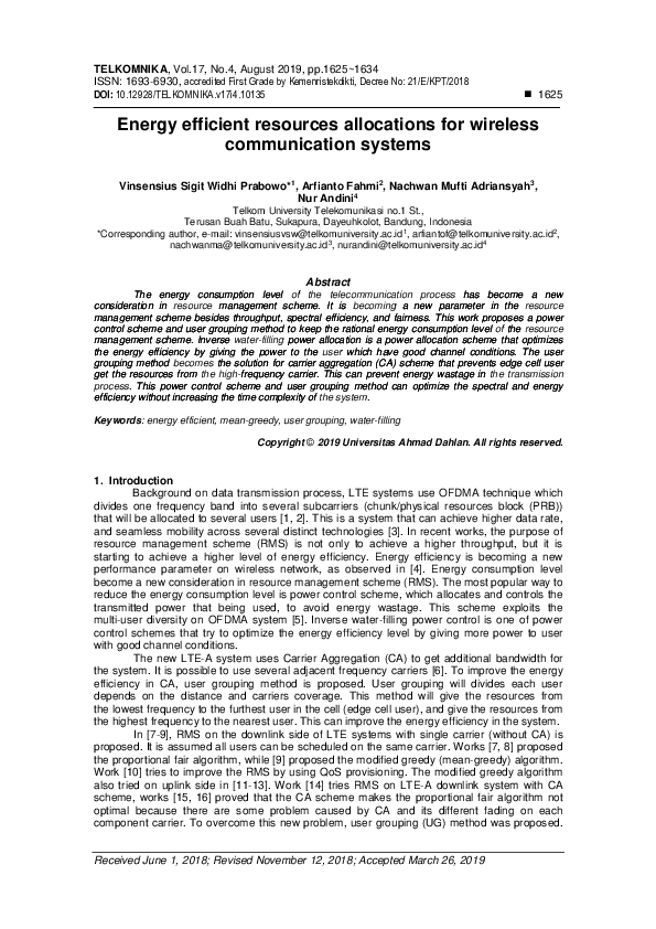 (PDF) Energy efficient resources allocations for wireless communication ...