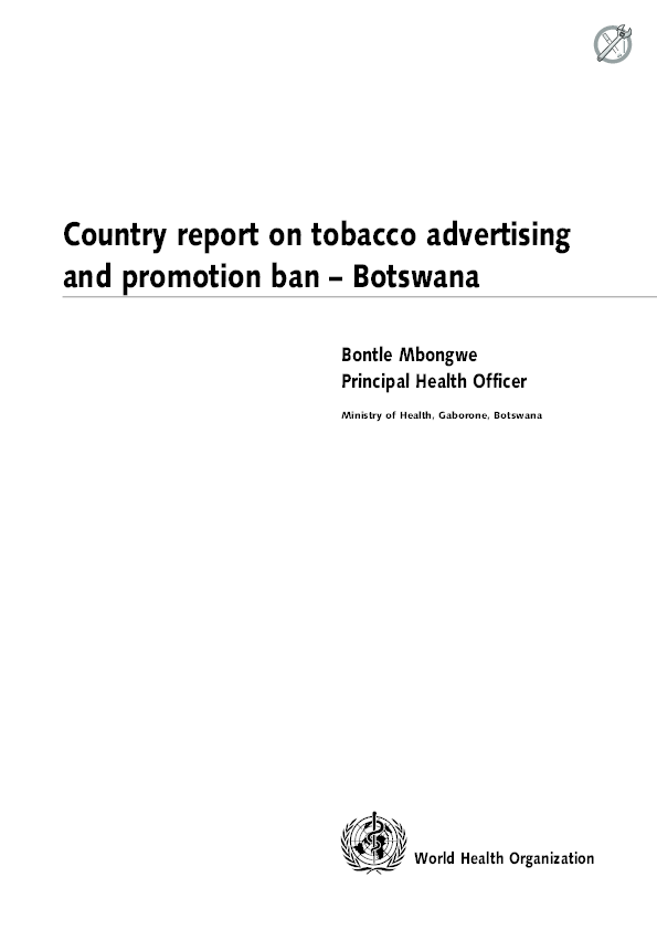 tobacco advertising and promotion
