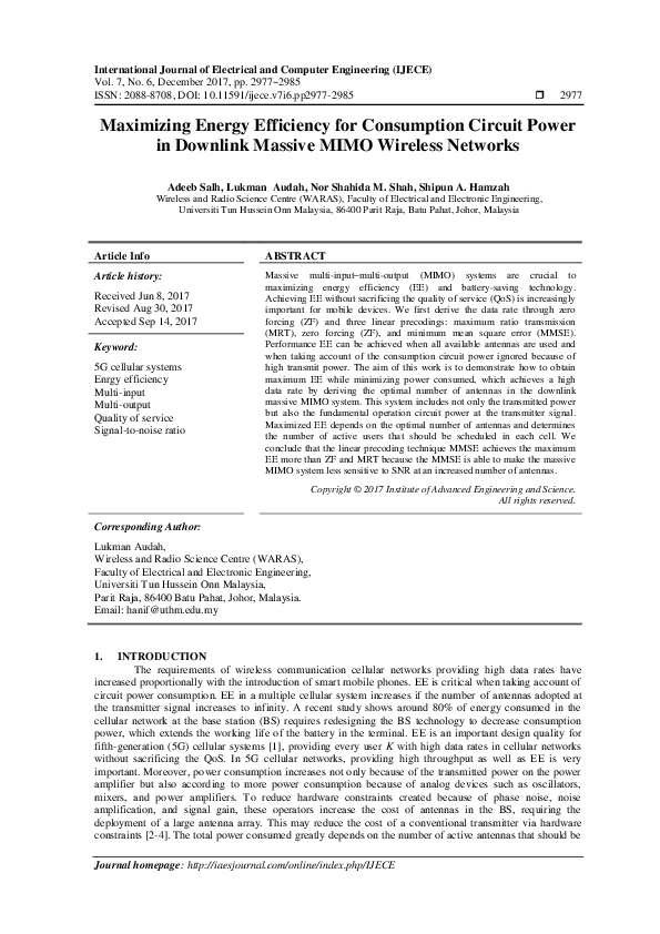 (PDF) Maximizing Energy Efficiency for Consumption Circuit Power in ...