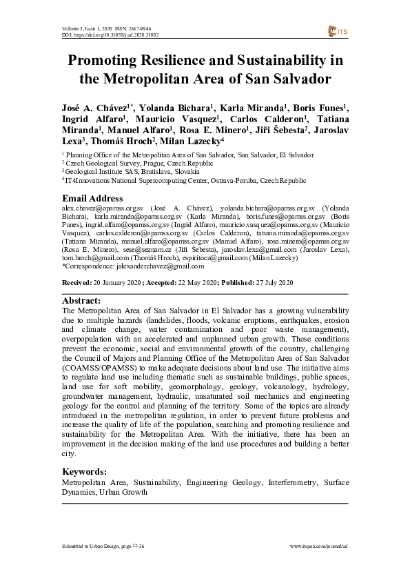 (PDF) Promoting Resilience and Sustainability in the Metropolitan Area ...