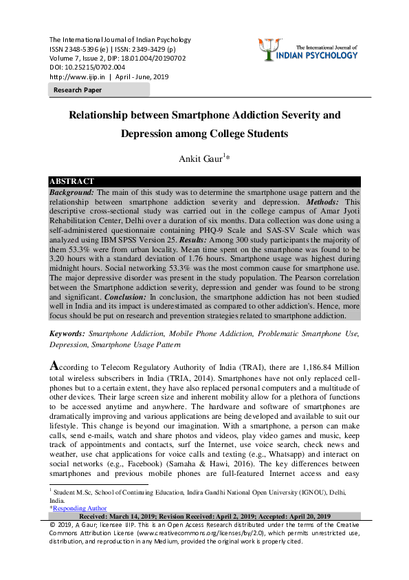 Depression among students research paper image