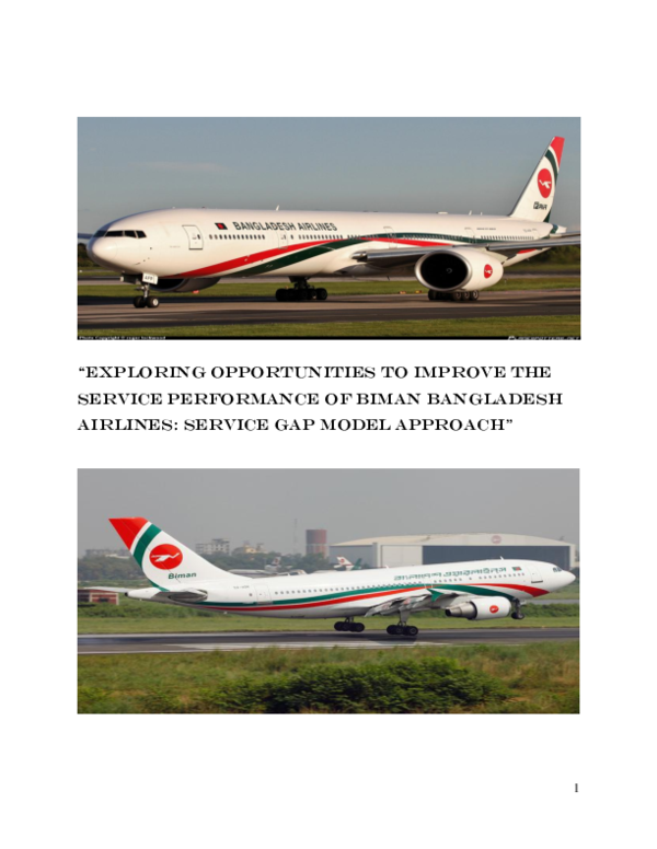 (PDF) "Exploring opportunities to improve the service performance of