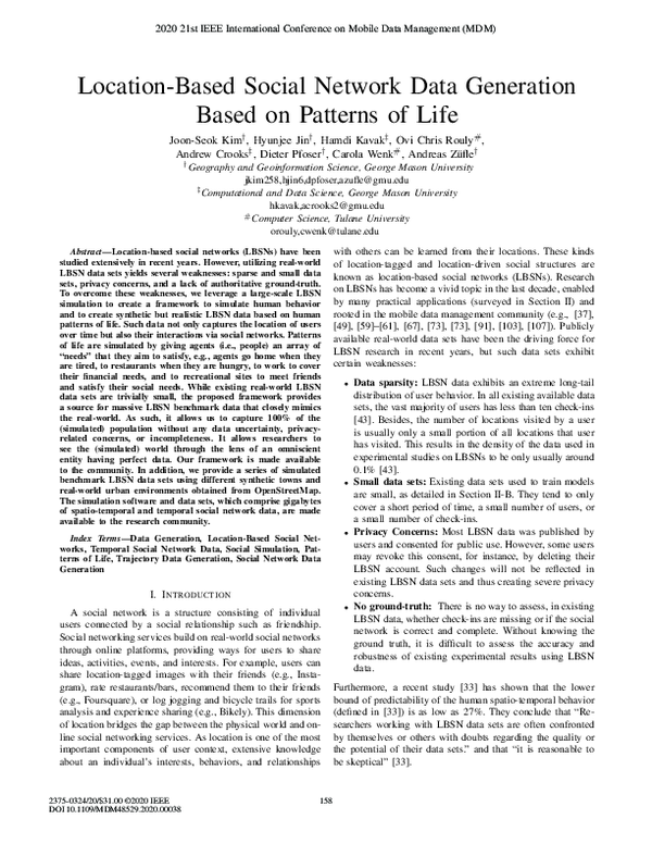 (PDF) Location-Based Social Network Data Generation Based on Patterns ...