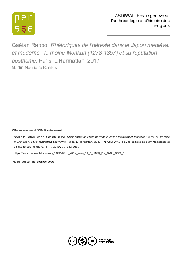 (PDF) [Book Review] Gaétan Rappo, Rhétoriques de l’hérésie dans le ...