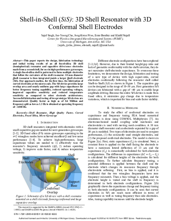 (PDF) Shell-in-Shell (SiS): 3D Shell Resonator with 3D Conformal Shell ...