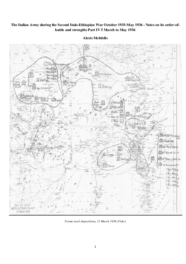 (PDF) The Italian Army during the Second Italo-Ethiopian War October ...