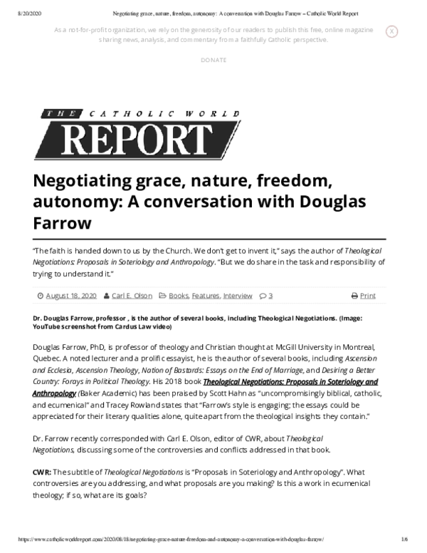 (PDF) A Conversation with Douglas Farrow