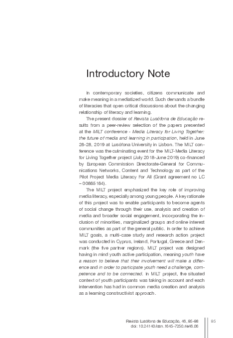 (PDF) Introductory Note
